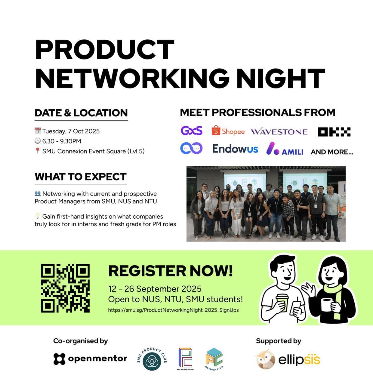 OpenMentor x SMU NUS NTU Product Club: Product Networking Night
